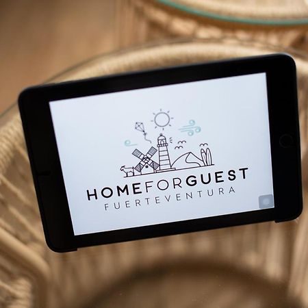 Homeforguest Modern And New Beachfront Apartment La Oliva Exterior foto
